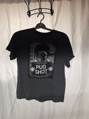 Fifth Sun Black & Gray 'Pug Shot' Graphic Dog T-Shirt